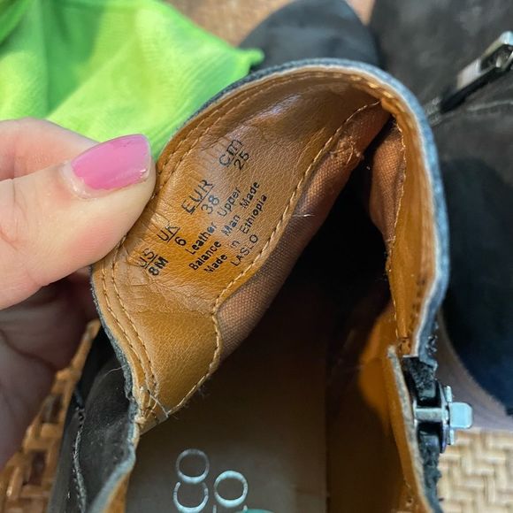 Franco sarto black suede pointed toe booties - Picture 9 of 11